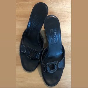 Salvatore Ferragamo Black Sandals